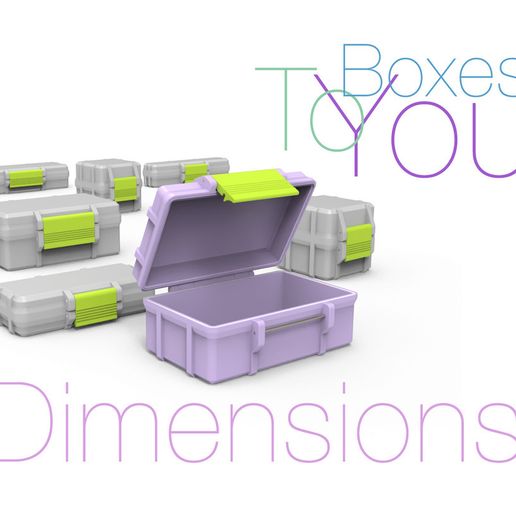 📦 3D boxes to your dimensions・Free 3D File for ・Cults