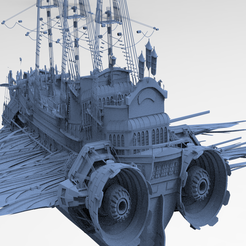 untitled.880.png Download OBJ file Airship Frigate Tall • 3D print object, aramar