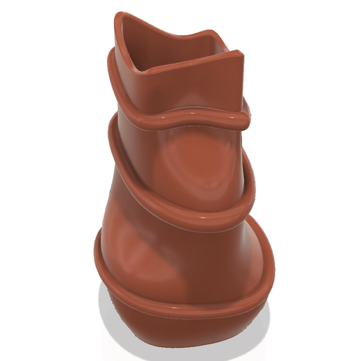 country style vase cup vessel v309 for 3d-print or cnc - 3D model önizlemesi