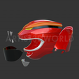 GaoRed.png Power Ranger GaoRed Red Ranger 3d helmet