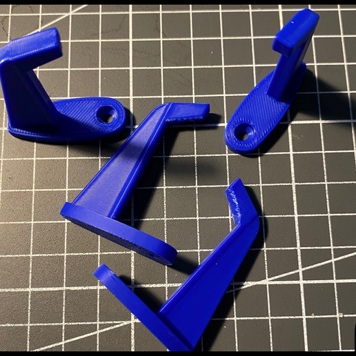 Wall hooks, broom hooks, object hooks 3D model