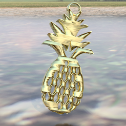 pineapple.png Télécharger le fichier STL gratuit Boucles d'oreilles ananas • Objet pour impression 3D, RaimonLab