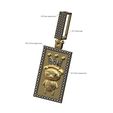 Crown-Evil-bear-memory-Iced-bail-Diamond-pendant-00.jpg Pendentif ours maléfique Crown Diamond avec boule glacée Modèle d'impression 3D