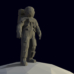 untitled.395.png STL file ASTRONAUT LOWPOLY・3D printer model to download, Beeld