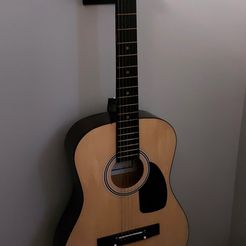 20220617_191411.jpg STL file Acoustic guitar wall mount・3D printable model to download