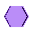 Hexagon box top.stl Hexagon textured box