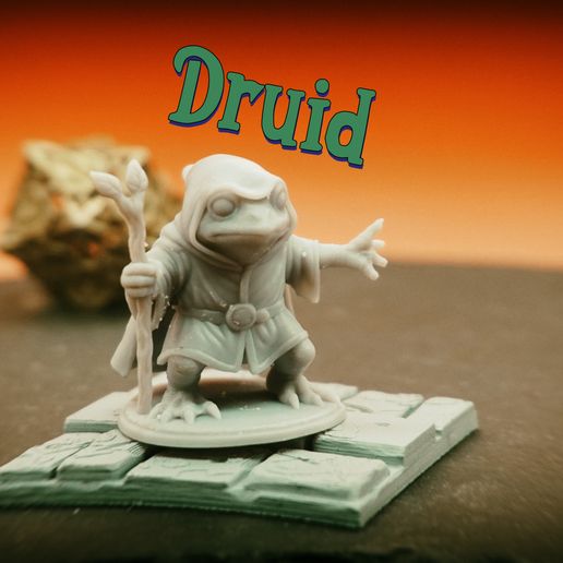 Druid Frog - Tabletop Miniature