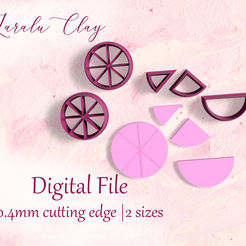 colour-wheel.png Colour Mixing Wheel Clay Cutter STL | STL Digital File | 2 Sizes | Color Recipe Cookie cutters | Polymer Clay Earrings | Laralu Clay STL