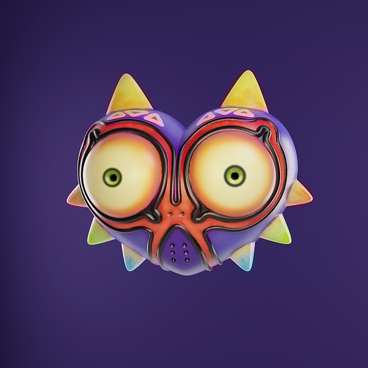 置物 Mmk 👾 CHIBI MAJORAS MASK - ZELDA・ STL File for ・Cults