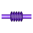 CD70İ10WSGK1_W.stl Worm Gear - Center D. 70 mm - Ratio 5 & 10 - Worm with Shaft