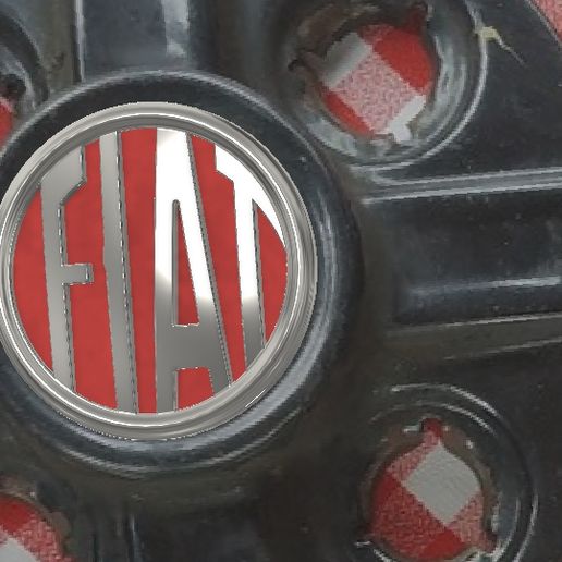 FIAT CENTER CAP. DETACHABLE - 3D model önizlemesi