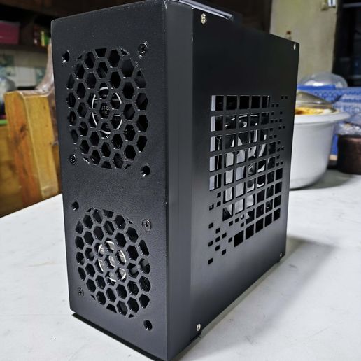 💻 MINI ITX A07 / SKTC A07 FRONT CASE (80mm fan compatible)・ STL File ...