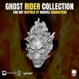 10.png Ghost Rider Head Collection for action figures