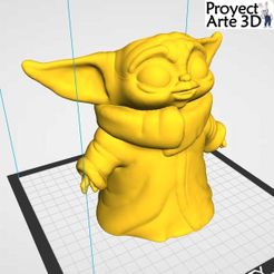 Exterior.jpg Fichier STL Jardinière auto-arrosante Baby Yoda・Plan pour impression 3D à télécharger, ProyectArte3D