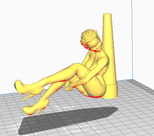 Mouthpiece sexy woman - 3D model önizlemesi