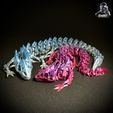 IMG_24191.jpg Skeleton Dragon - Articulated - Print in Place - No Supports - Flexi - Multicolor