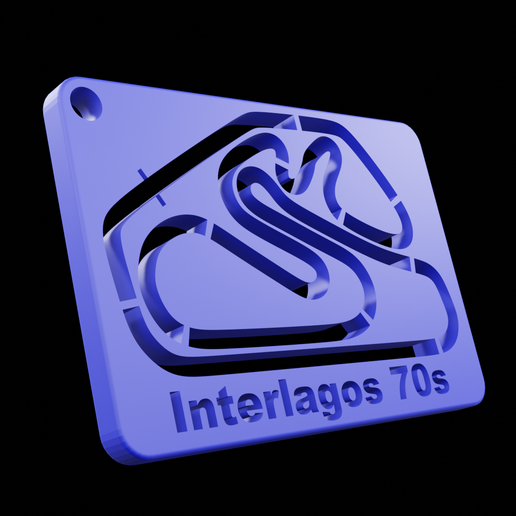 inter02.png 3D-Datei Strecke Formel 1 Schlüsselanhänger Interlagos Drucken 3d kostenlos・Vorlage für den 3D-Druck zum herunterladen, MCS3d
