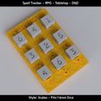 Scales-Spell-tracker-1.jpg Spell Tracker STL – Dungeons & Dragons - Tabletop – RPG - Scales Style