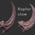 Raptor claw v1.jpg STL file Dinosaur - Raptor Claw・Design to download and 3D print, Think3dprint