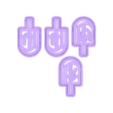 dridel cutters.stl Chanukka - Dreidel Ausstechformen