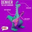 denver-partes222nombres-cults.jpg Denver the last dinosaur TOYS + guitar