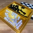 Chess-Board-Inside.jpg Файл STL Шахматная доска для путешествий・3D-печать дизайна для загрузки