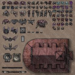aaaa.jpg 3D-Datei Castle of Terror ‧ Virtual Tabletop Token Set ‧ VTT Tokens Collection ‧ DnD Miniature Game Components ‧ RPG Wargame Monster & Building・3D-Druck-Idee zum Herunterladen