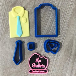 2022-10-06-12_52_06-La-galleta-@lagalletabq-•-Fotos-y-videos-de-Instagram-—-Mozilla-Firefox.png Archivo STL Cortador por partes Camisa Corbata 9cm・Diseño imprimible en 3D para descargar