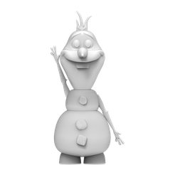 untitled.1603.png Бесплатный STL файл Frozen Olaf・Шаблон для загрузки и 3D-печати