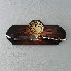 daga.png Archivo STL House of the Dragon dagger Valyrian catspaw Viserys I Targaryen and Arya Stark・Modelo de impresión 3D para descargar