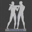 Alternating zigzag Thai boxing Master Tips arts : #1 Alternating zigzag
