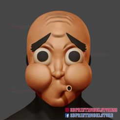 Hotaru Haganezuka Hyotokko Mask_STL_01.jpg 3D file Hotaru Haganezuka Hyotokko Mask 3D Print STL - Kimetsu No Yaiba Helmet・Template to download and 3D print