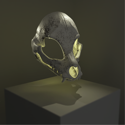 Fox-Skull-Mask-Render-Adjusted.png Archivo STL Máscara de calavera de zorro・Design para impresora 3D para descargar