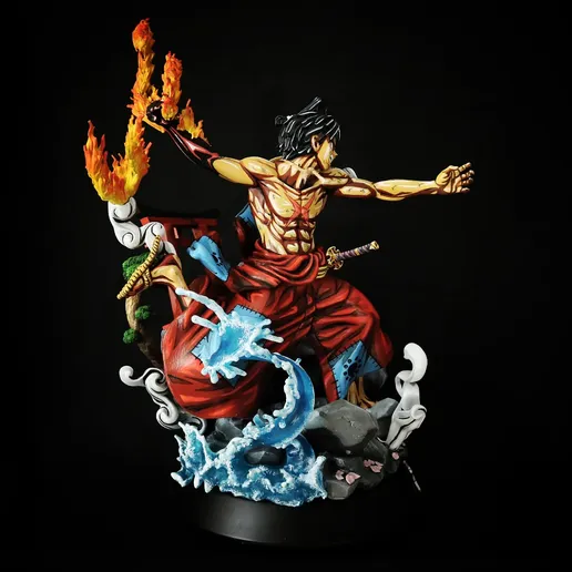 Stl File Luffy Red Hawk One Piece Wano Bionic3d Model To Download And 3d Print Cults