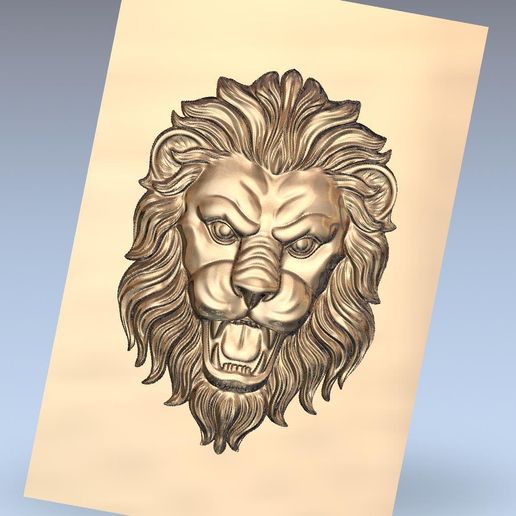 lion head 3D model