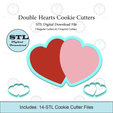 Etsy-Listing-Template-STL.png Double Hearts Cookie Cutters | STL Files