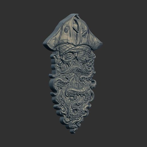 new pirate octobus head cnc model