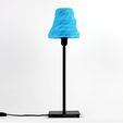 blue_YGRF5KLQG2.jpg Free STL file Facet Table Lamp・3D printing idea to download