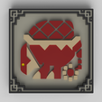 Apceros.png Monster Hunter - Apceros MHF2/MHFU Icon Plaque / Fridge Magnet