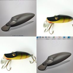 322118300_1196409097937374_7826684508318892028_n.jpg STL file vintage fishing lure・3D printing design to download