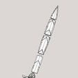 Complete Model BandW.jpg Riptide - Percy Jackson Sword