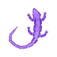 Red-Eyed_Crocodile_Skink_V3.stl Free 3D file Red-Eyed Crocodile Skink - Articulated・3D printing design to download