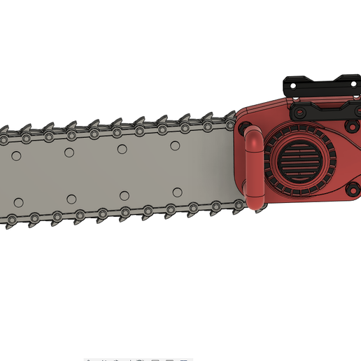 Fichier STL Airsoft Picatinny Chain Saw Prop Dummy Toy 🔫 (STEP)・Plan