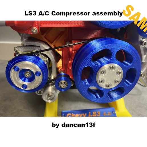 🎠 Chevy LS3 (14/16) / Compresseur d'air conditionné (add-on)・Fichier ...