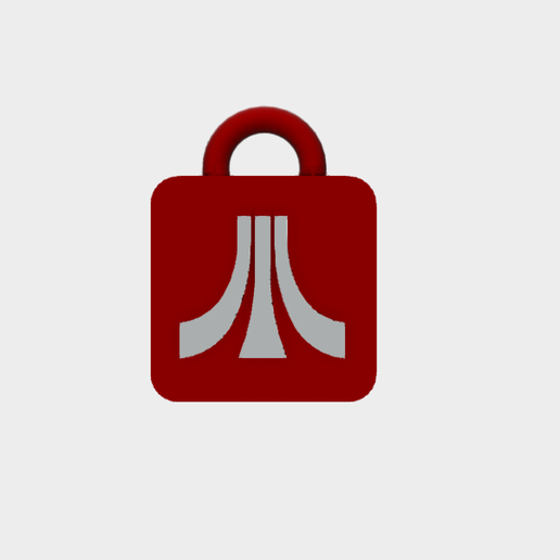 🔑 ATARI Logo Key Ring・Free STL File for 3D printing・Cults