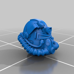 c23cf004f4cd25bd114341d5acb4fbeb.png Free STL file Fallout T51-b Power Armor Miniature Kit (No Weapons)・3D printable design to download