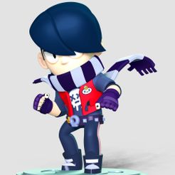 1.jpg 3D file Edgar Brawl Stars Fanart・Model to download and 3D print