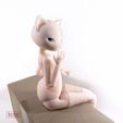 DSC09695.jpg BJD Doll stl 3D Model for printing Moony Cat Furry Anthro Ball Jointed Art Doll 35cm 20cm