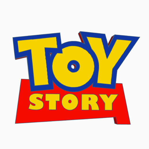 トイストーリー ロゴ 3Dロゴ トイストーリー ロゴ 3Dプリント