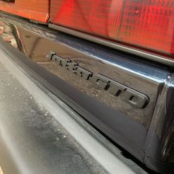 image1.jpeg STL file 1988- VW Jetta mk2 GTD Rear badge・3D printable model to download